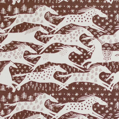 Wrapping Paper Horses Chocolate