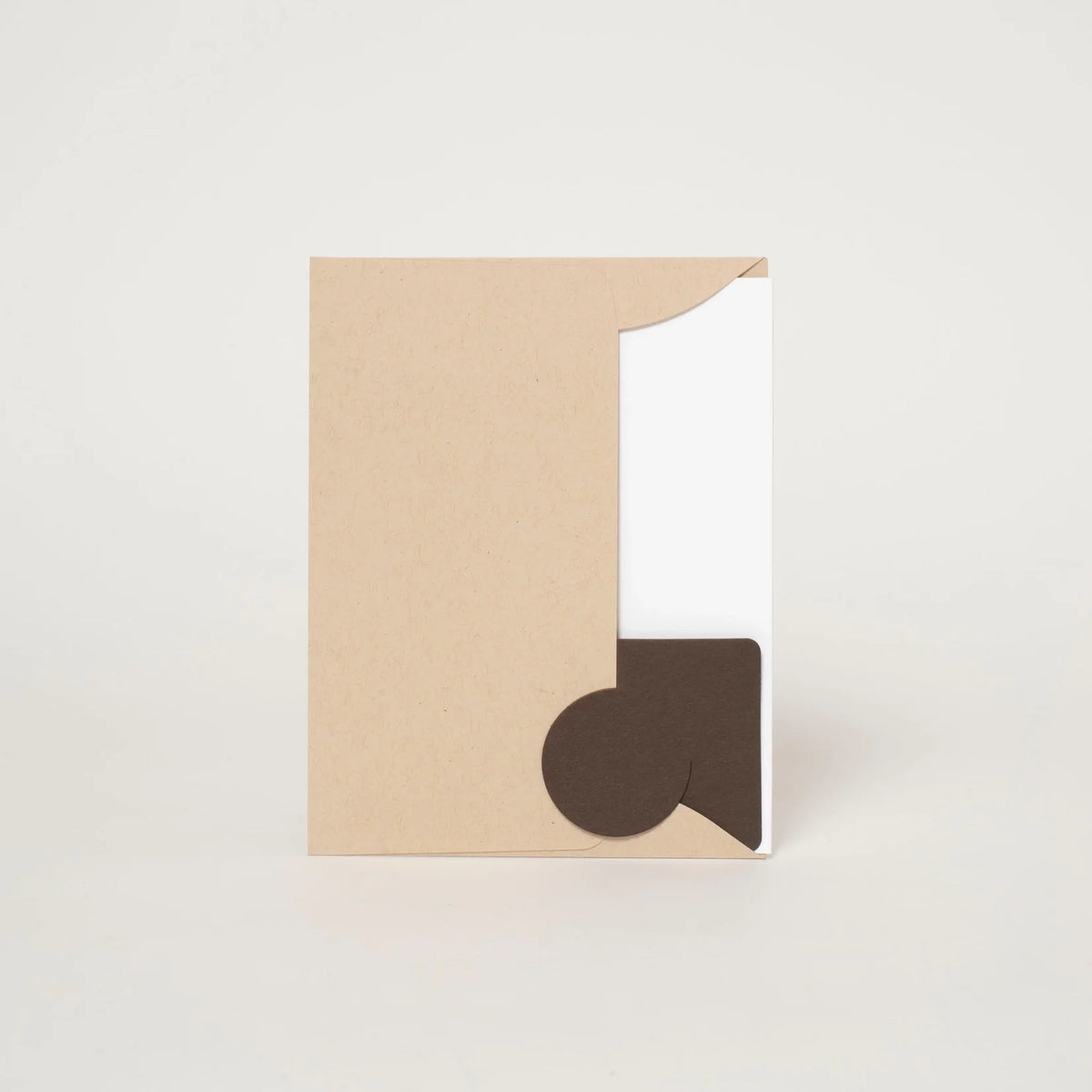 Thank You Cheetah Cutout Letterpress Greeting Card