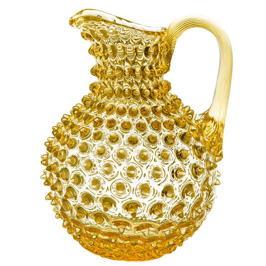 Sun Yellow Hobnail Pitcher (2L)