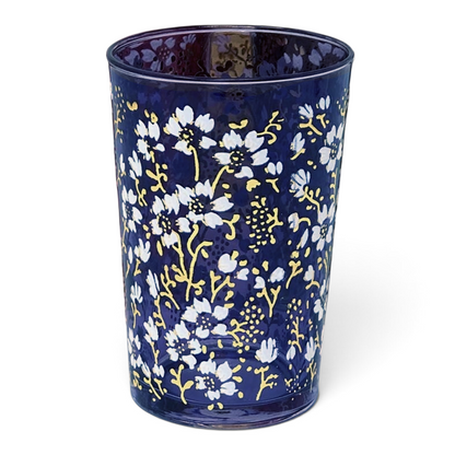 Blue Eden Flower Tea Glass