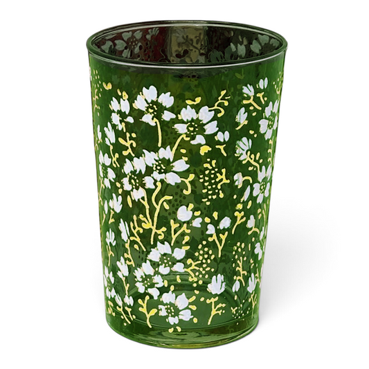 Light Green Eden Flower Tea Glass