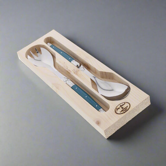 Turquoise Laguiole Salad Servers (2 Piece)
