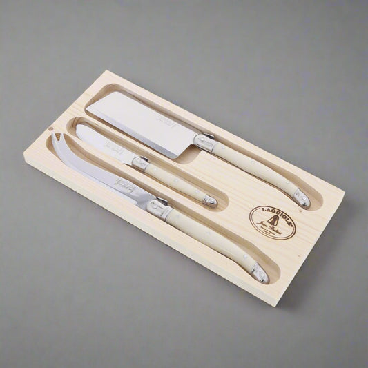 Ivory Laguiole 3 Piece Cheese Set