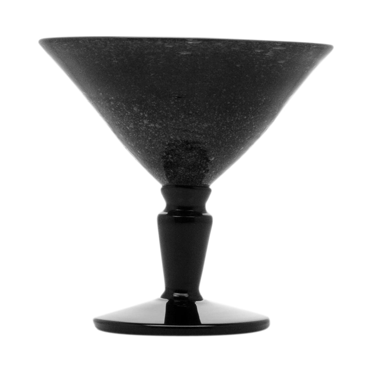 Black Solid Memento Martini Glass