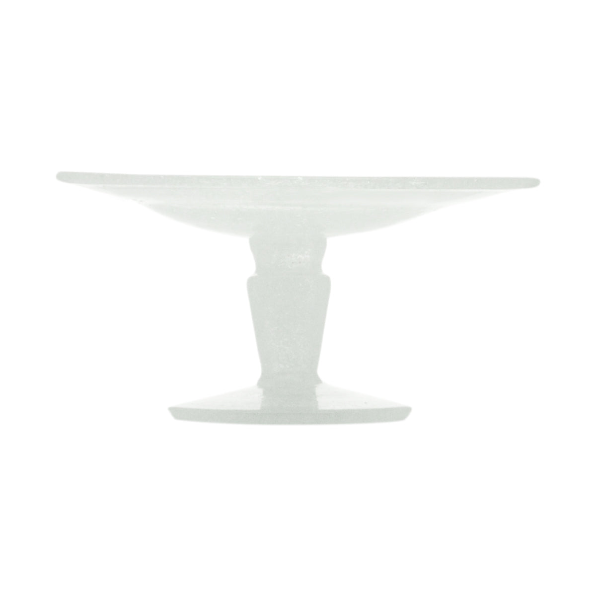 White Transparent Memento Small Glass Stand
