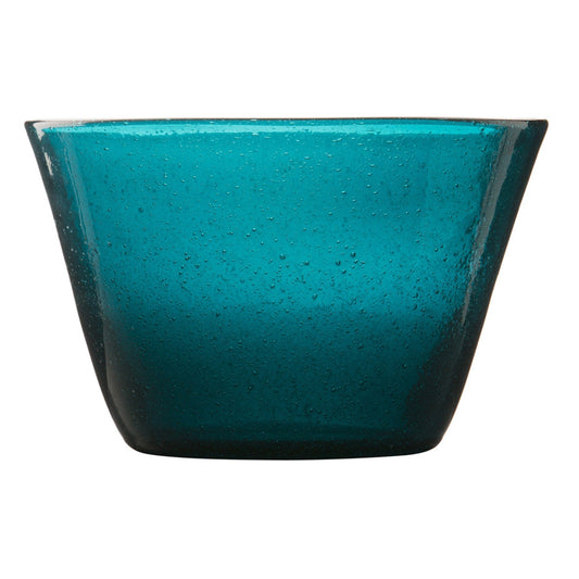 Petrol Transparent Memento Glass Serving Bowl (Big)