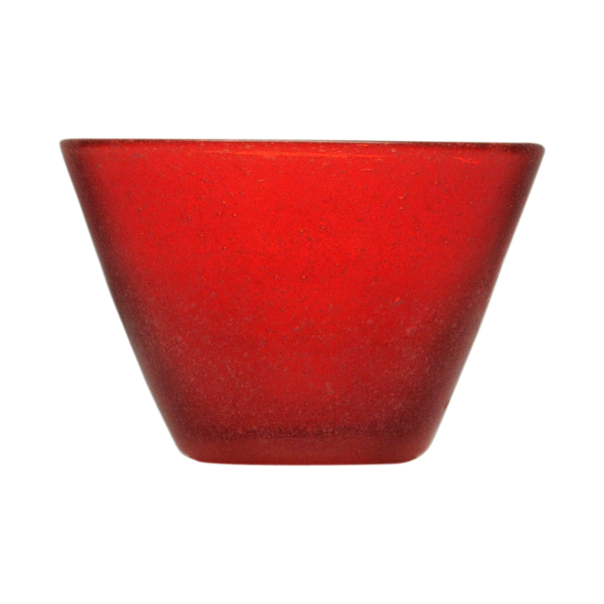 Red Transparent Memento Glass Serving Bowl (Big)