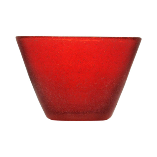 Red Transparent Memento Glass Serving Bowl (Big)