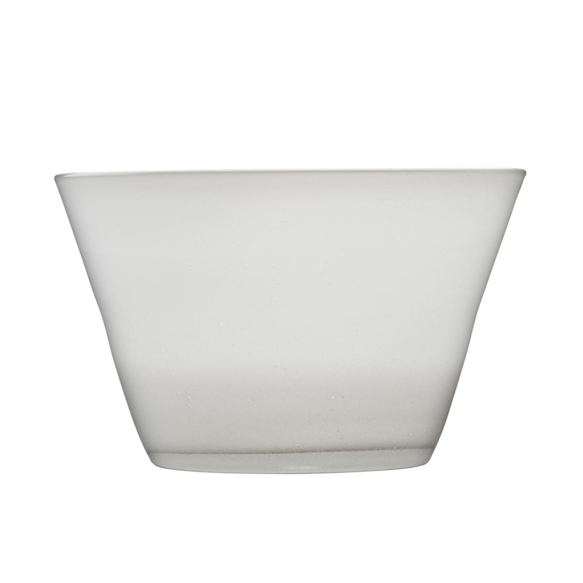 White Transparent Memento Glass Serving Bowl (Big)