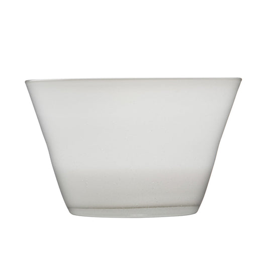 White Transparent Memento Glass Serving Bowl (Big) - Maison Midi