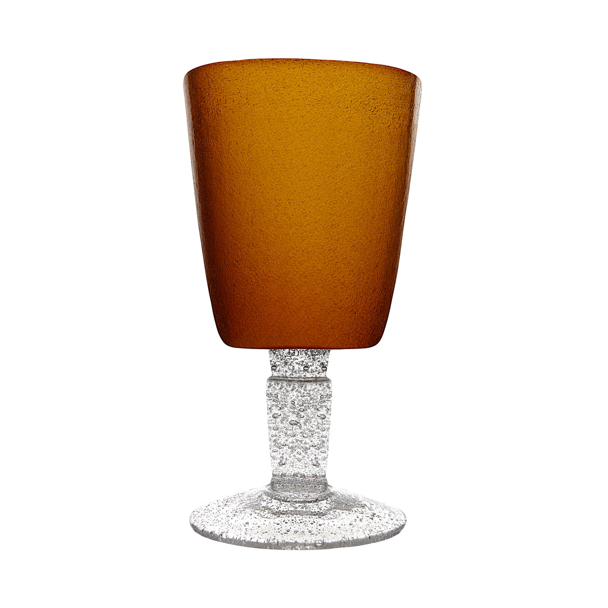 Amber Memento Goblet Glass