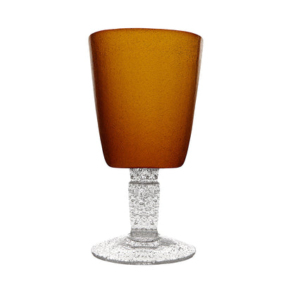 Amber Memento Goblet Glass