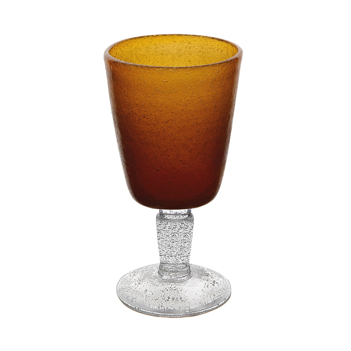 Amber Memento Goblet Glass