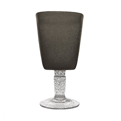 Transparent Black Memento Goblet Glass