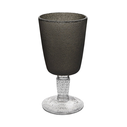 Transparent Black Memento Goblet Glass