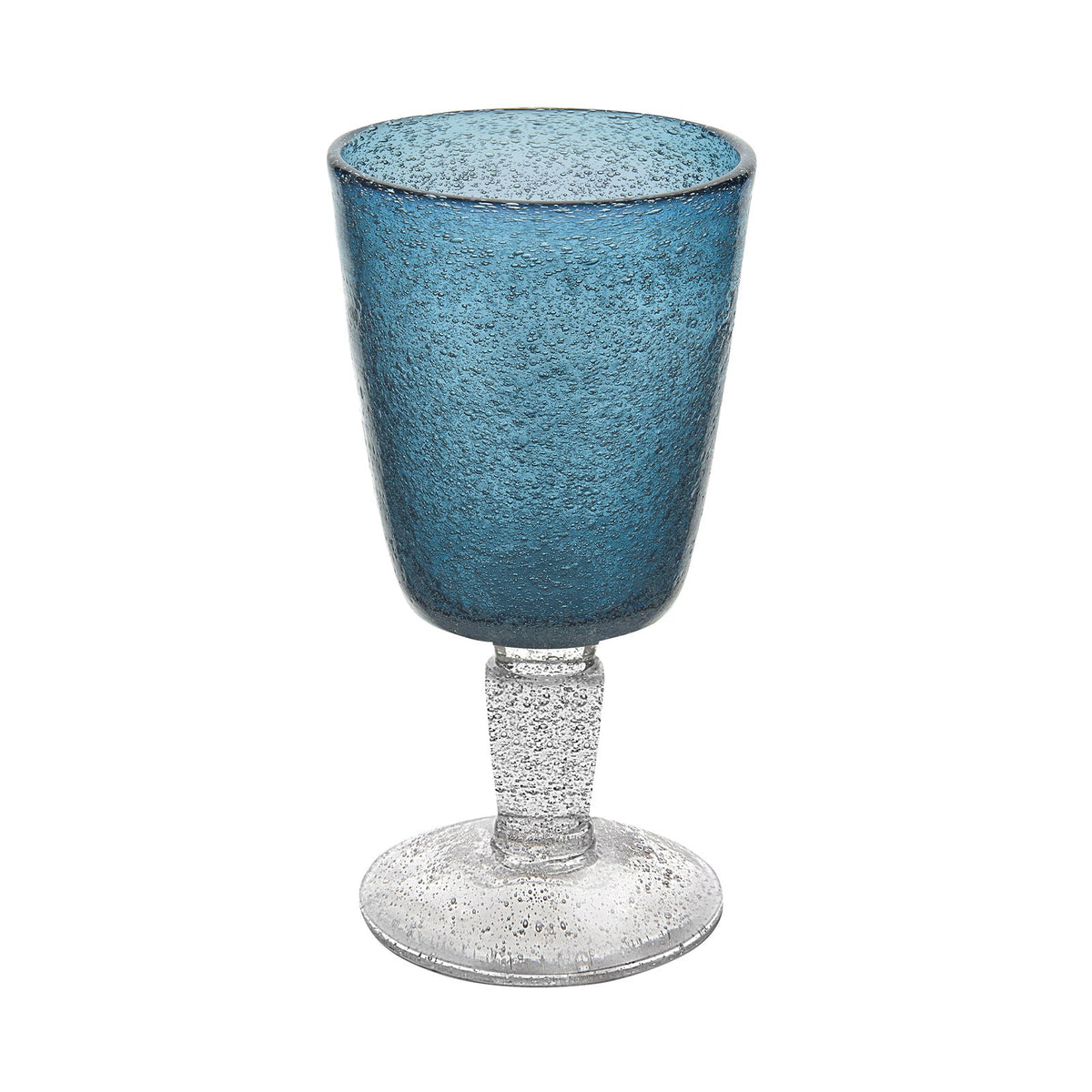 Deep Blue Memento Goblet Glass