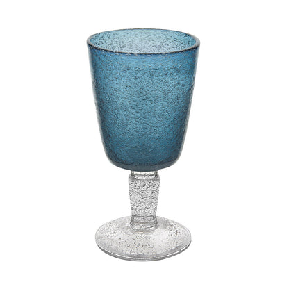 Deep Blue Memento Goblet Glass