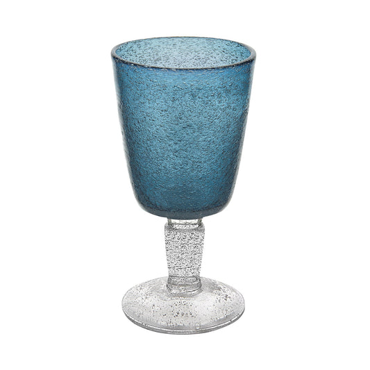 Deep Blue Memento Goblet Glass