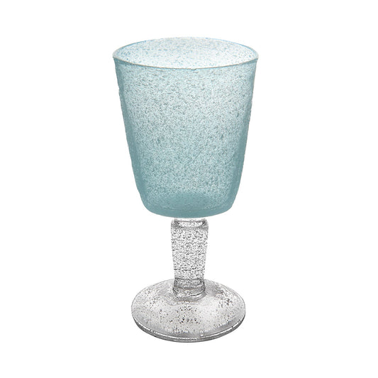 Light Blue Memento Goblet Glass