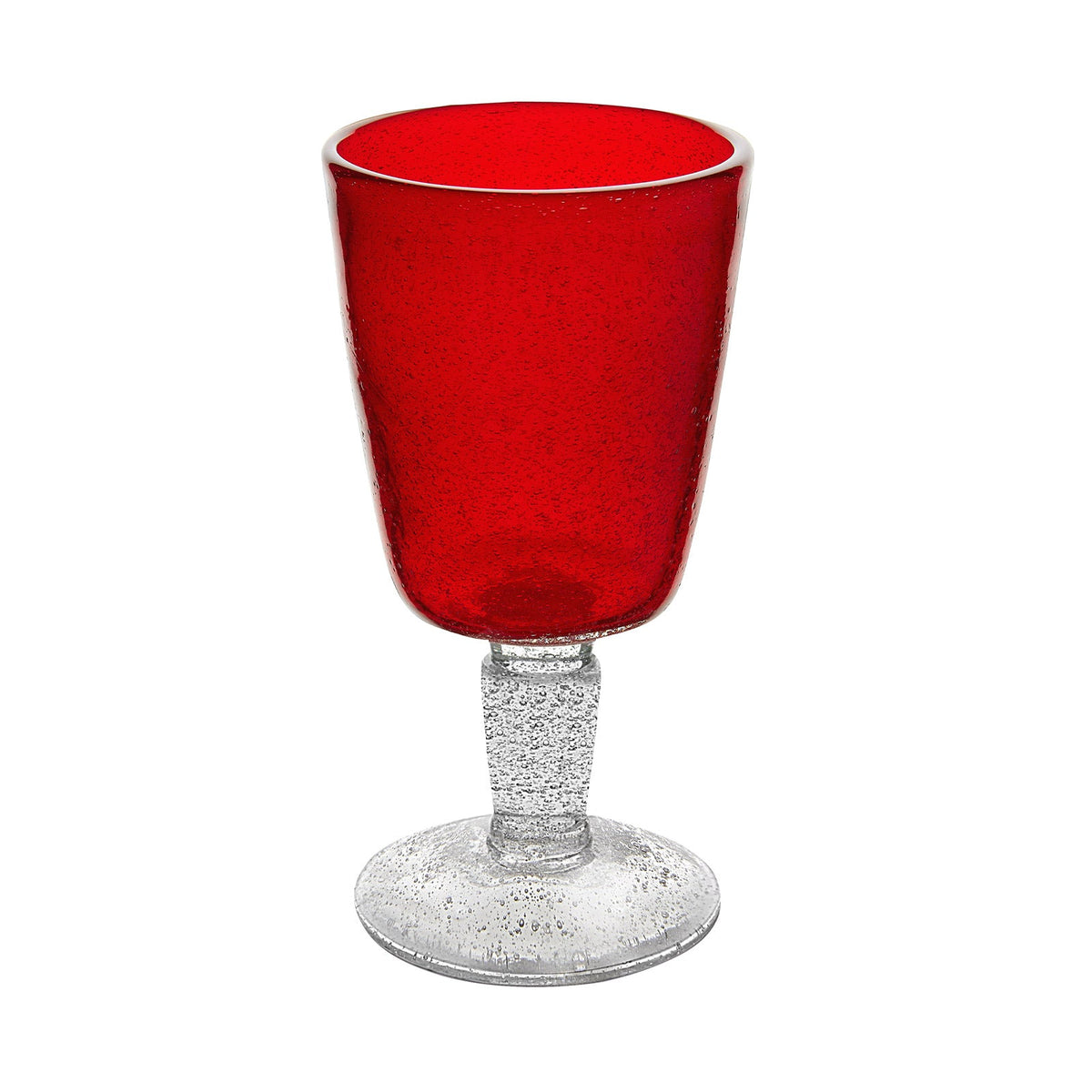 Red Memento Goblet Glass