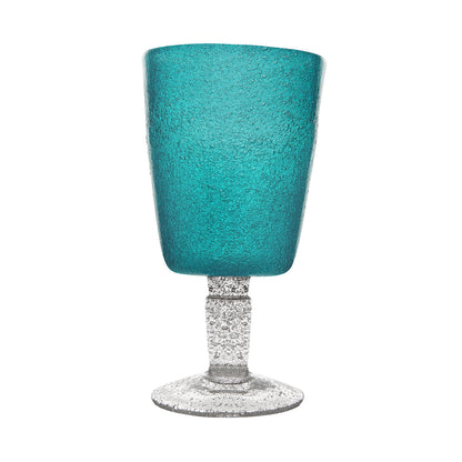 Turquoise Memento Goblet Glass