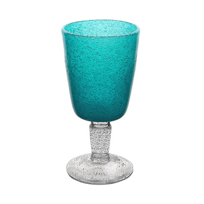 Turquoise Memento Goblet Glass