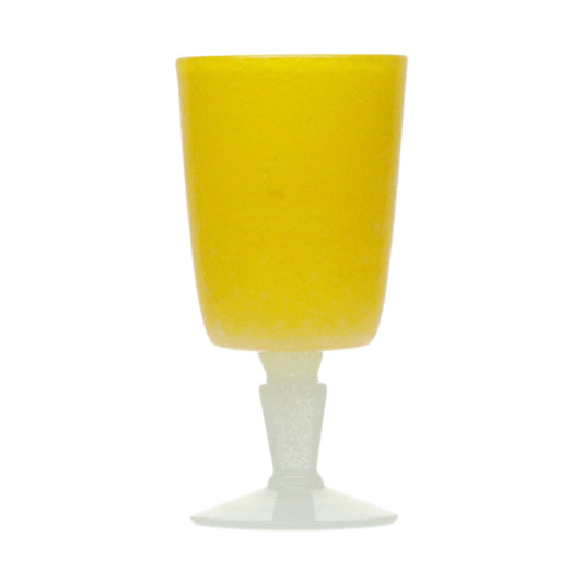 Yellow Memento Goblet Glass