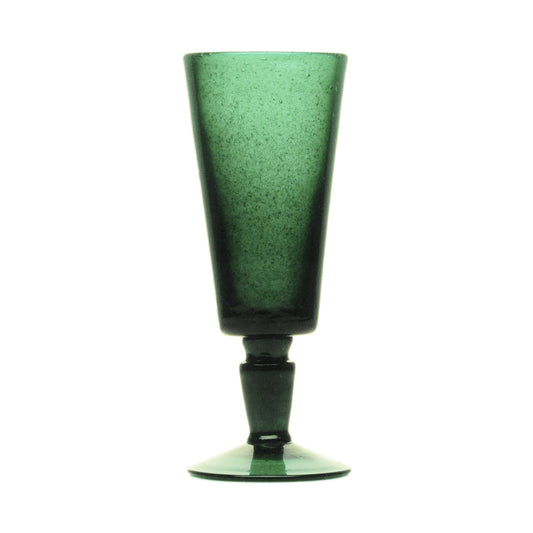 Lime Memento Flute Glass