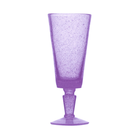 Mauve Memento Flute Glass