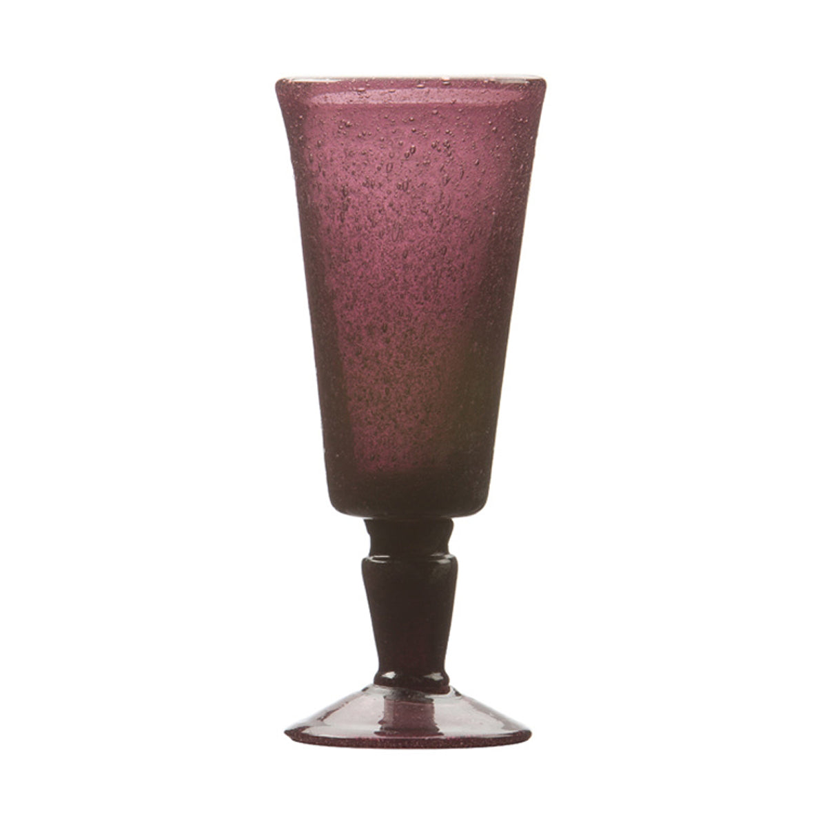 Purple Memento Flute Glass