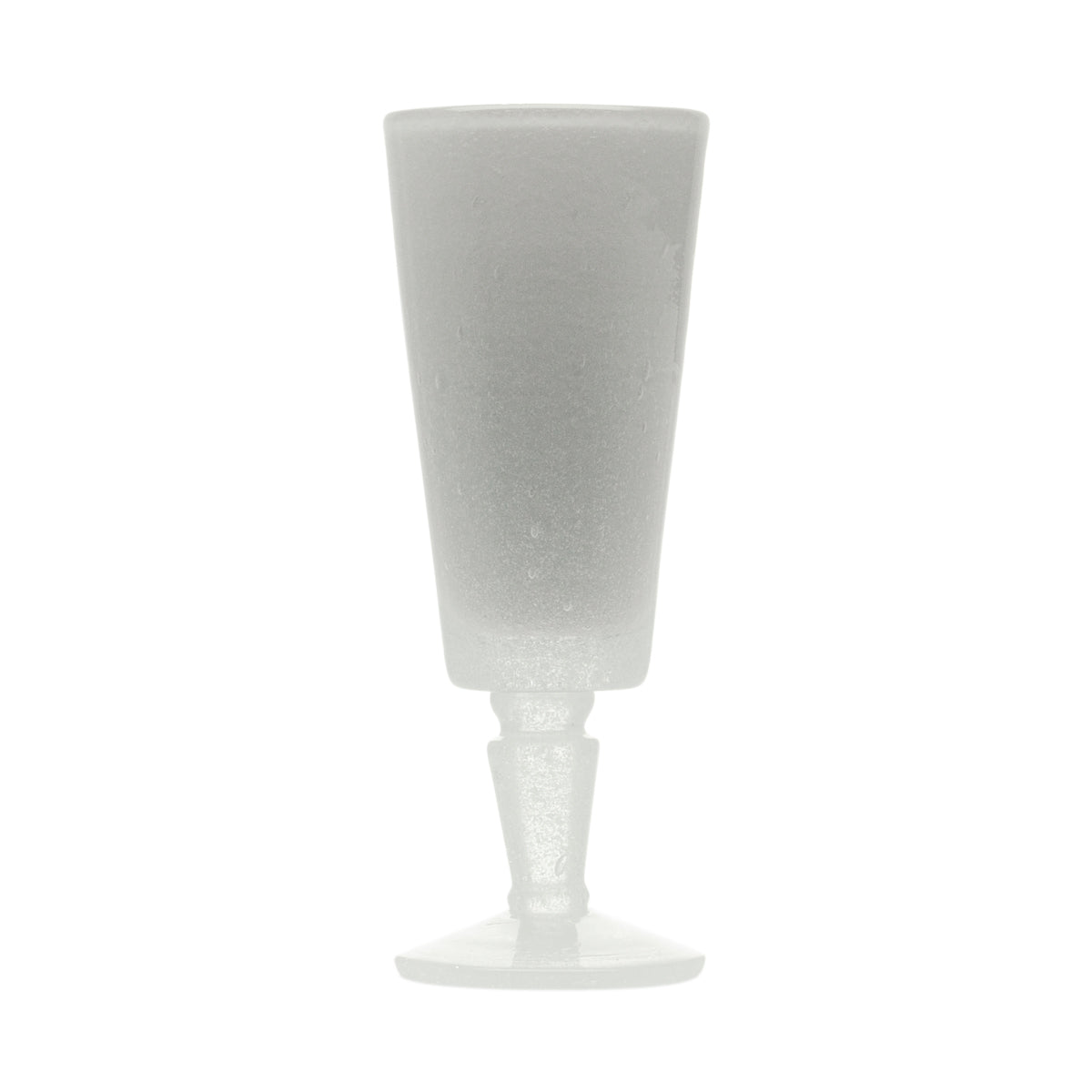 White Memento Flute Glass