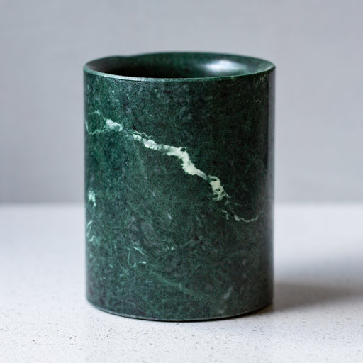 Green Marble Toothbrush Holder