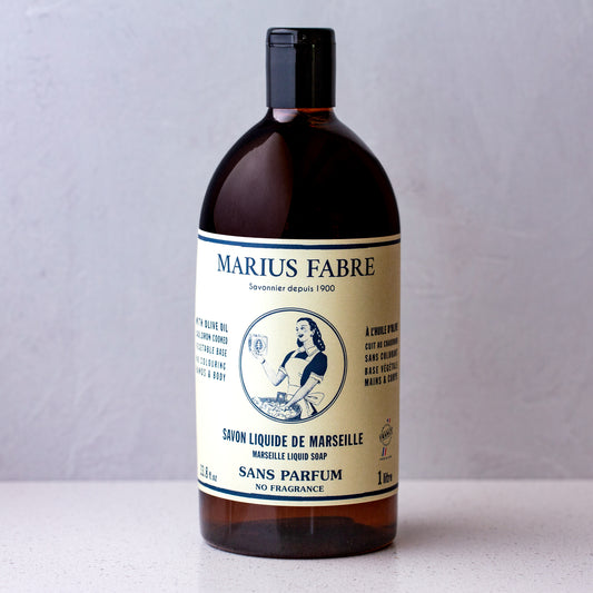 Marius Fabre Sans Parfum Marseilles Liquid Soap (Perfume Free) Refill 35.2oz