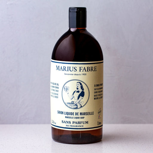Marius Fabre Sans Parfum Marseilles Liquid Soap (Perfume Free) Refill 35.2oz