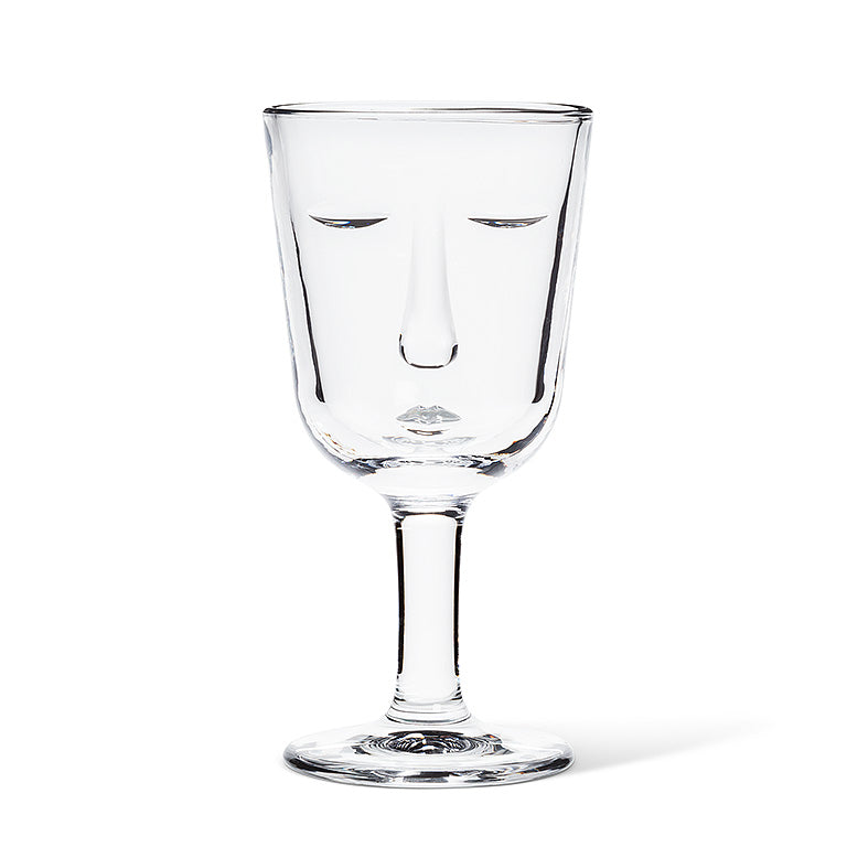 Glass Face Wine Glass (6 oz)