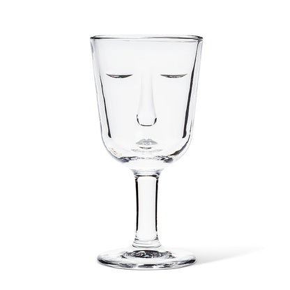 Glass Face Wine Glass (6 oz)