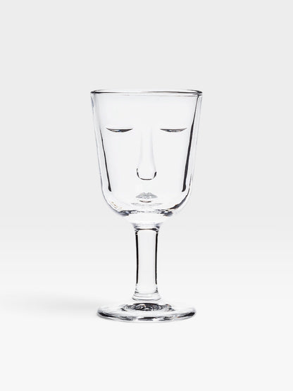 Glass Face Wine Glass (6 oz) - Maison Midi
