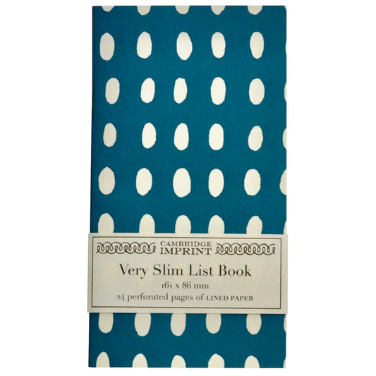 Very Slim List Book Bean – Kingfisher