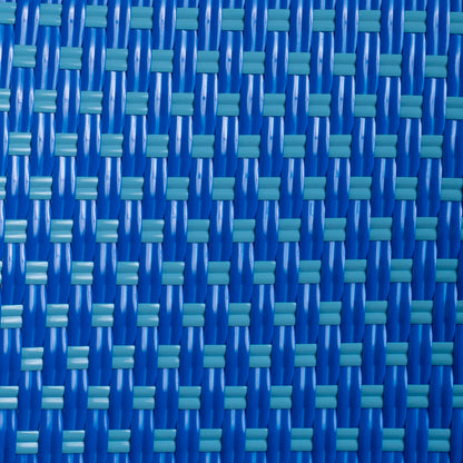 Blue and Azure Mediterranean Rilsan Bistro Chair (E)