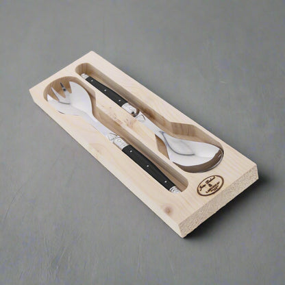 Black Laguiole Salad Servers (2 Piece)