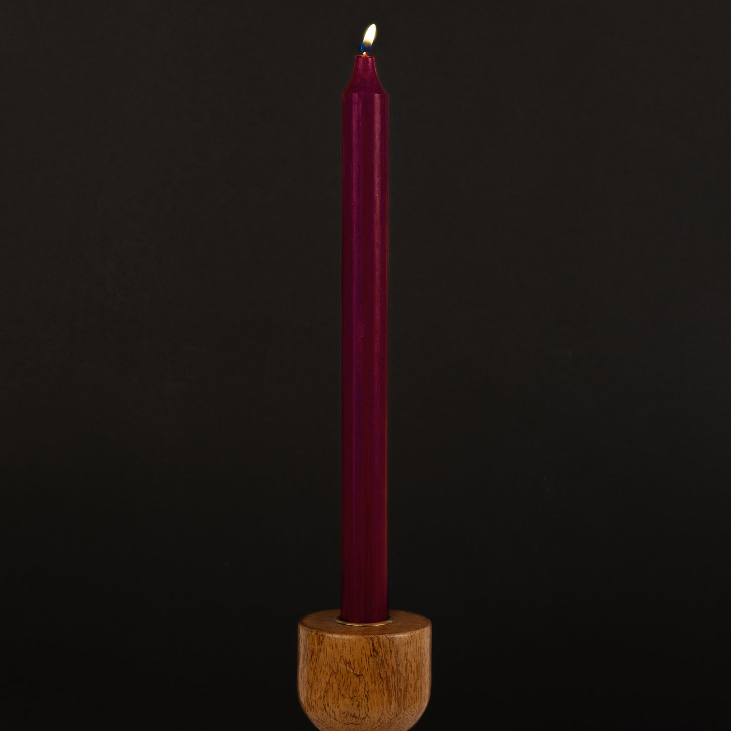 Bordeaux Danish Kiri Taper Candle (12")