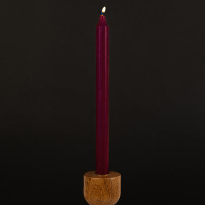 Bordeaux Danish Kiri Taper Candle (12")