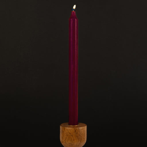 Bordeaux Danish Kiri Taper Candle (12")