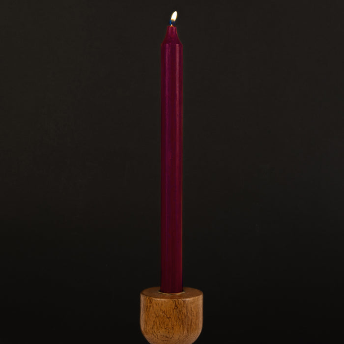 Bordeaux Danish Kiri Taper Candle (12")