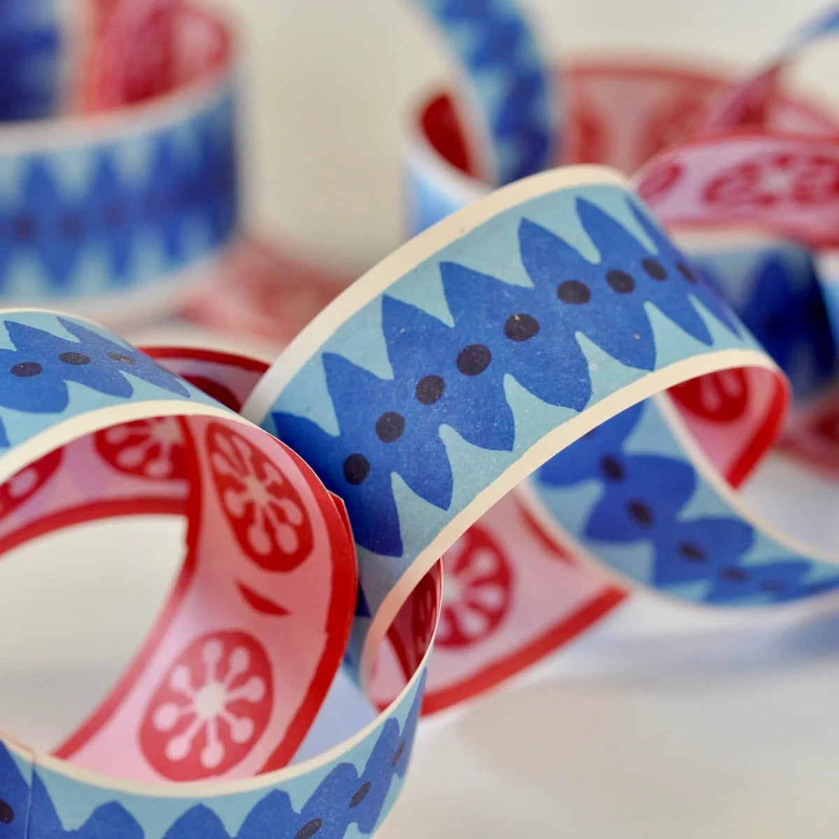Blue And Red Paperchain