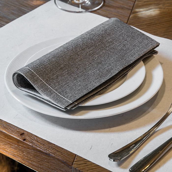 Chine Heather Grey Paper Napkins (8")