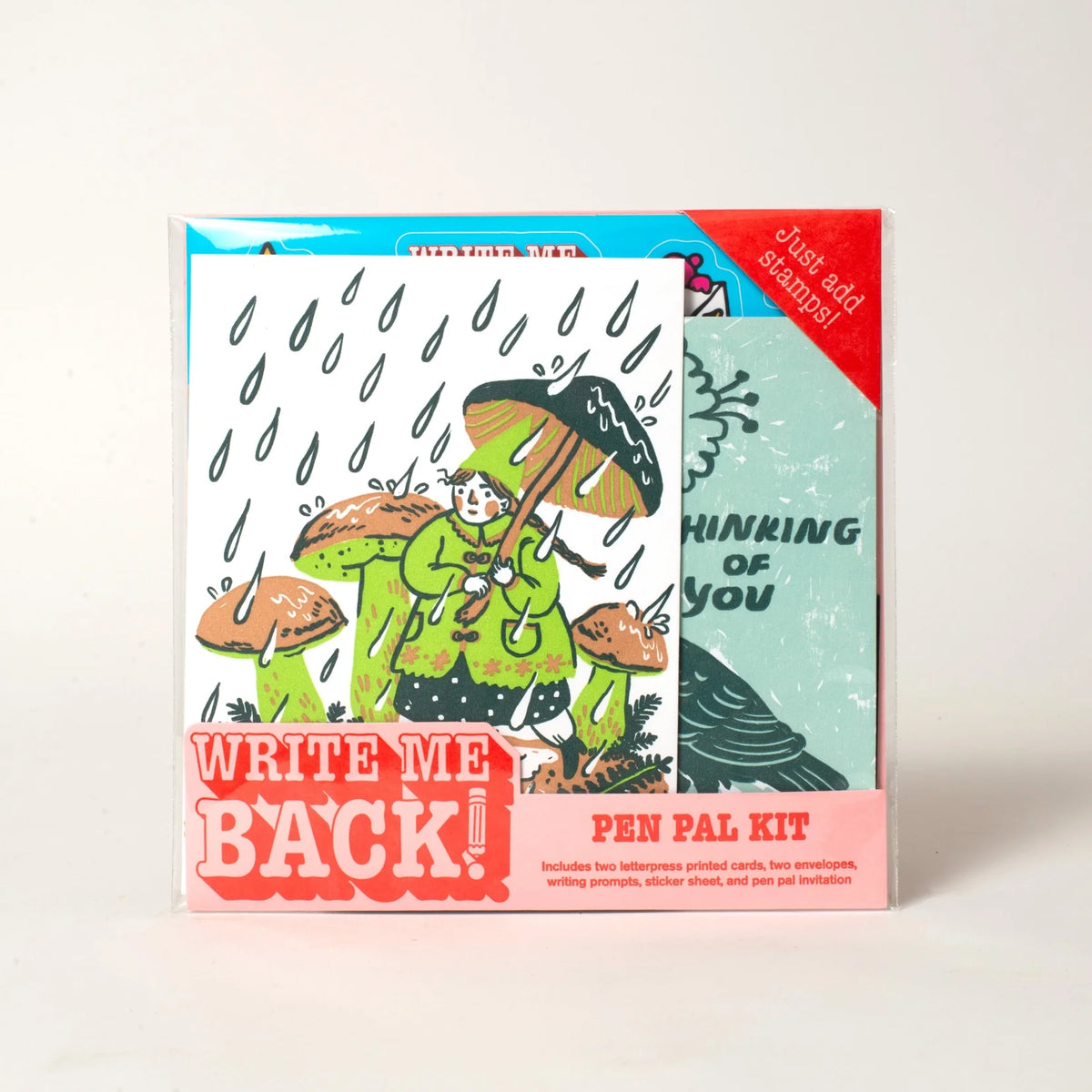 Rain Walk + Crow Letter Writing Write Me Back Pen Pal Kit