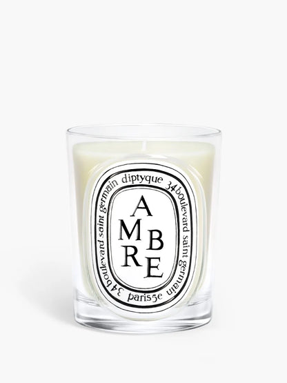 Ambre (Amber) - Classic Candle by Diptyque - front view