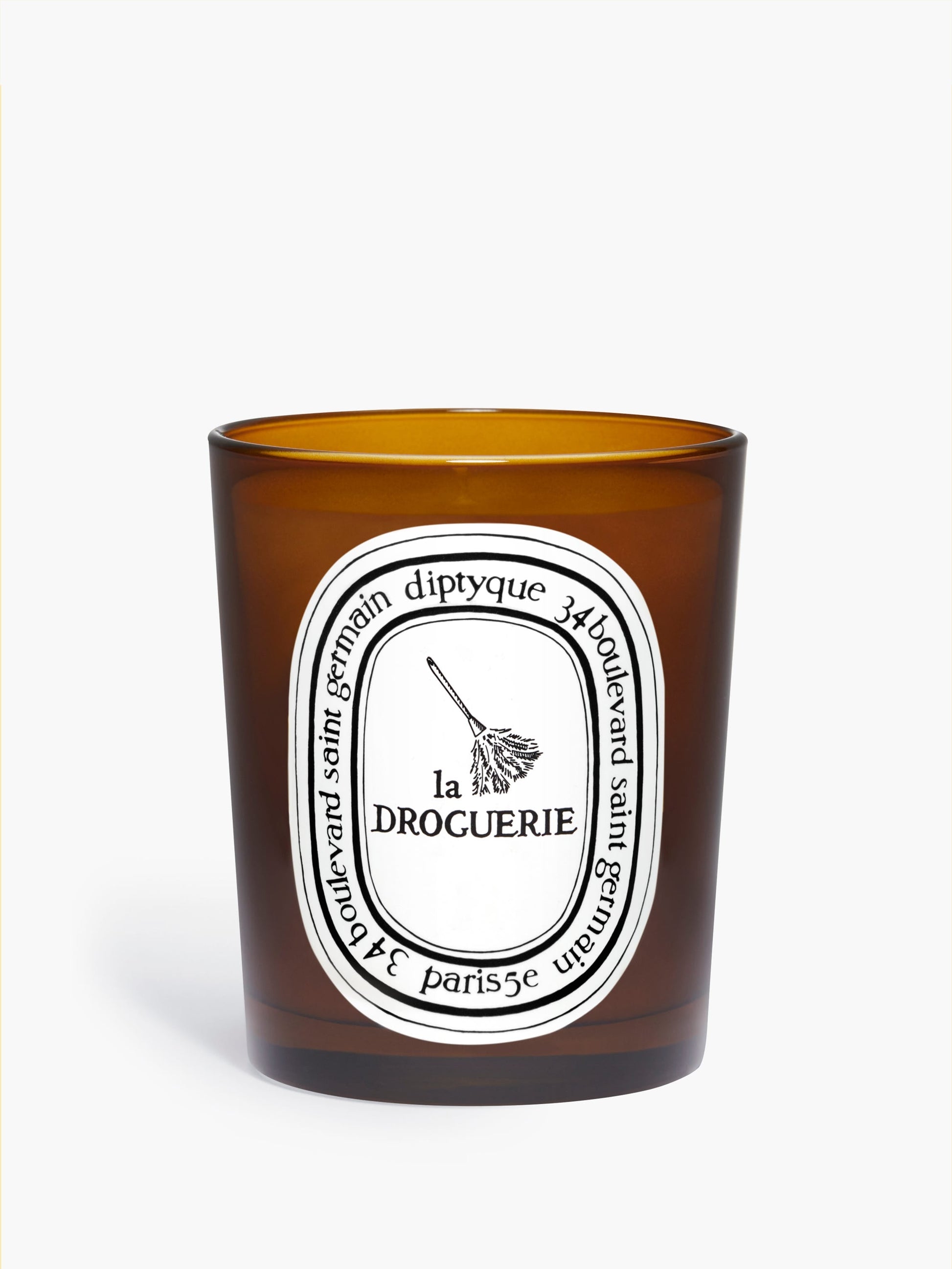 La Droguerie - Odor Removing Candle with Basil by Diptyque - front view