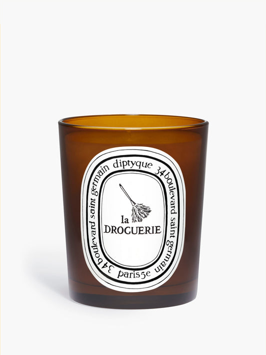 La Droguerie - Odor Removing Candle with Basil by Diptyque - front view
